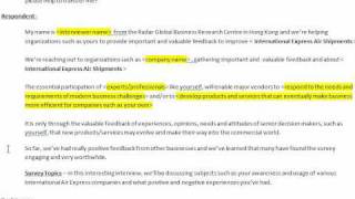 10106   FedEx VBrief   Selling Survey Tips