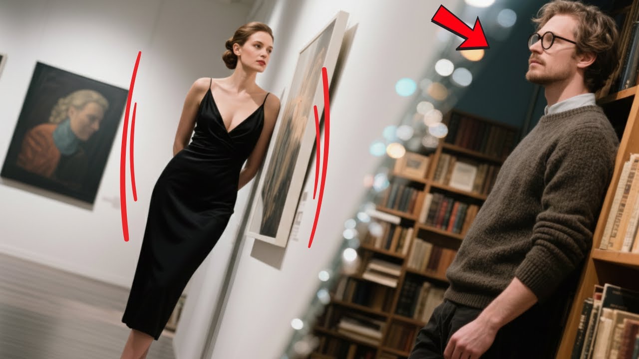 La seduttrice milionaria vuole conquistare il giovane bibliotecario, ma è lui a farla impazzire.