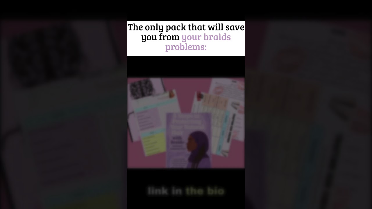 The only pack that will save you from your braids problems