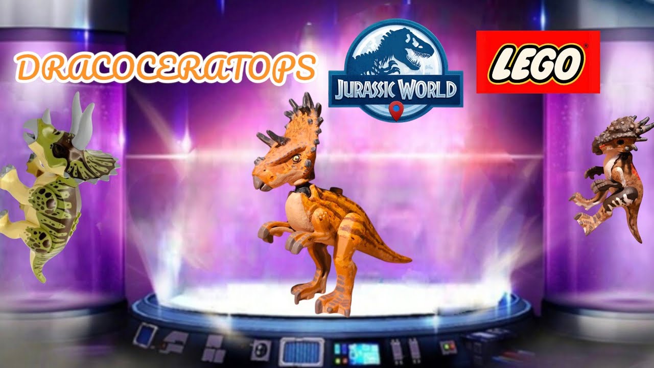 новый лего кастом Jurassic World ALIVE (к жизни) DRACOCERATOPS 