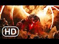 Sauron balrog vs dragon battle scene 4k ultra action