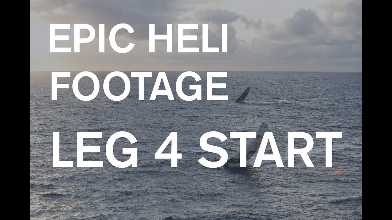 FULL REPLAY: Epic helicopter footage of Leg 4 Start!