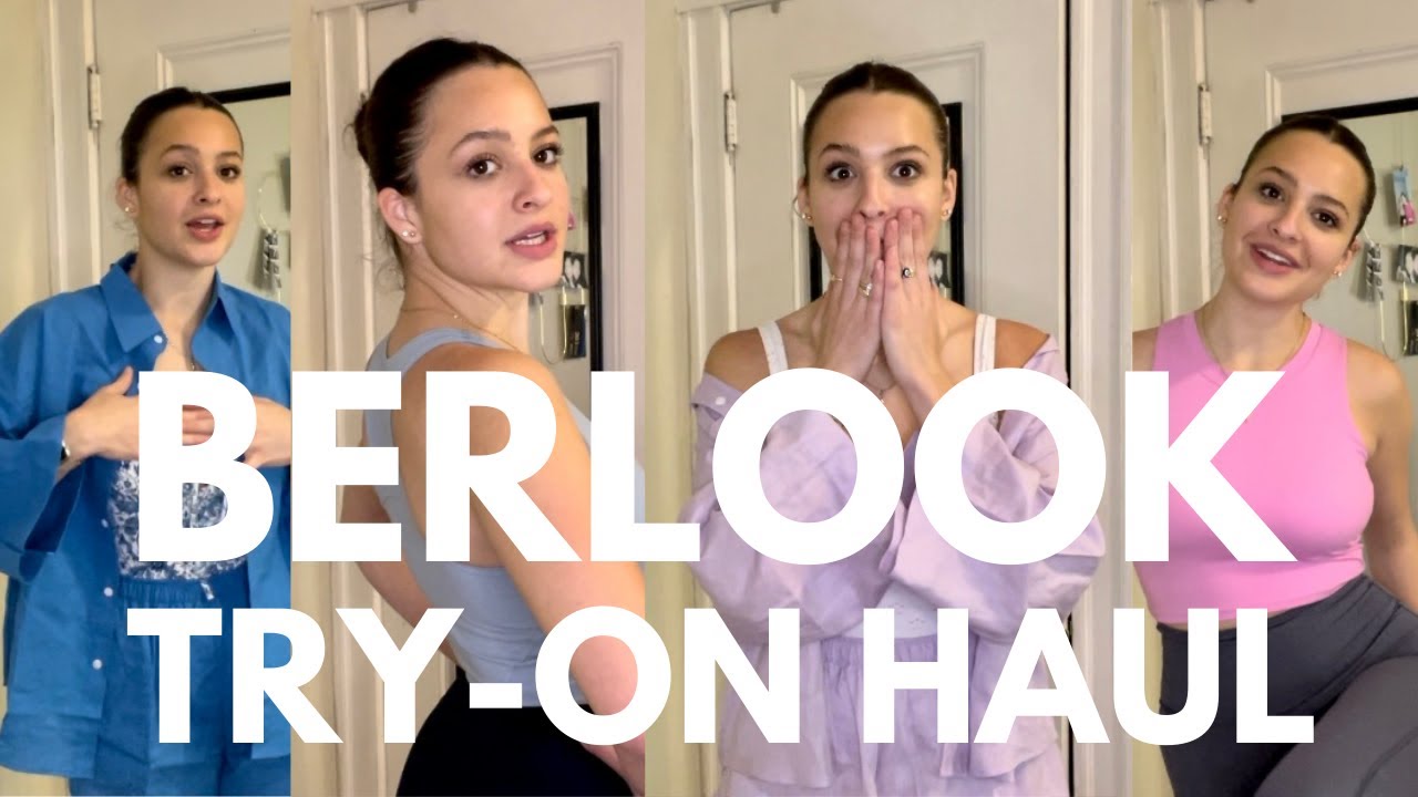 BERLOOK try-on haul (sustainable swimwear and workout clothes)