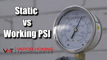 Static vs Working Air Pressure (PSI) - Vapor Honing Technologies