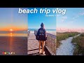 Beach trip vlog aesthetic productive  fun