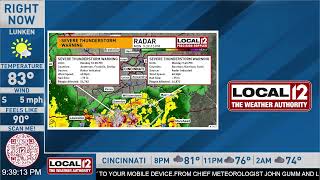 Severe T-Storms Now Moving In - TAKE 2! (with audio)