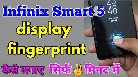 How To Display Fingerprint Lock Infinix Smart 5 | Infinix Smart 5 Display Fingerprint Lock