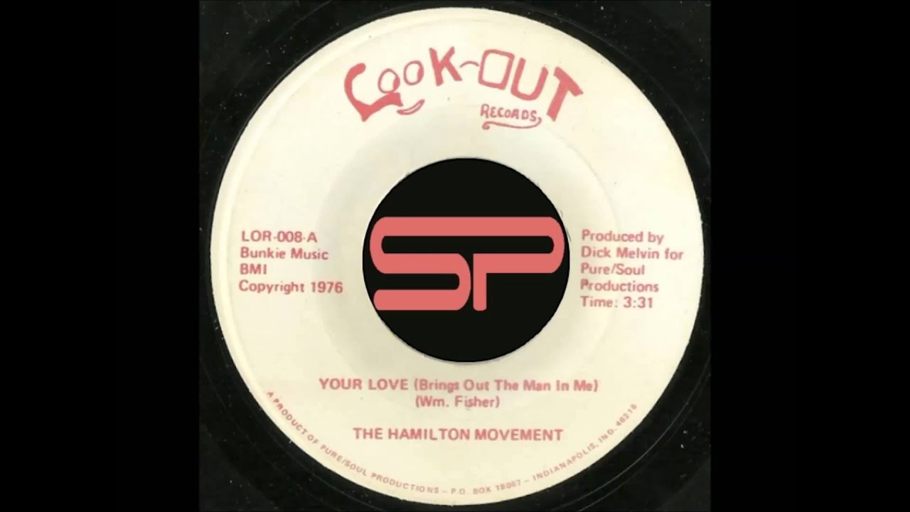 SLOW SOUL 45t - THE HAMILTON MOVEMENT - Your Love (Brings Out The Man In Me) - 1976 Look-Out