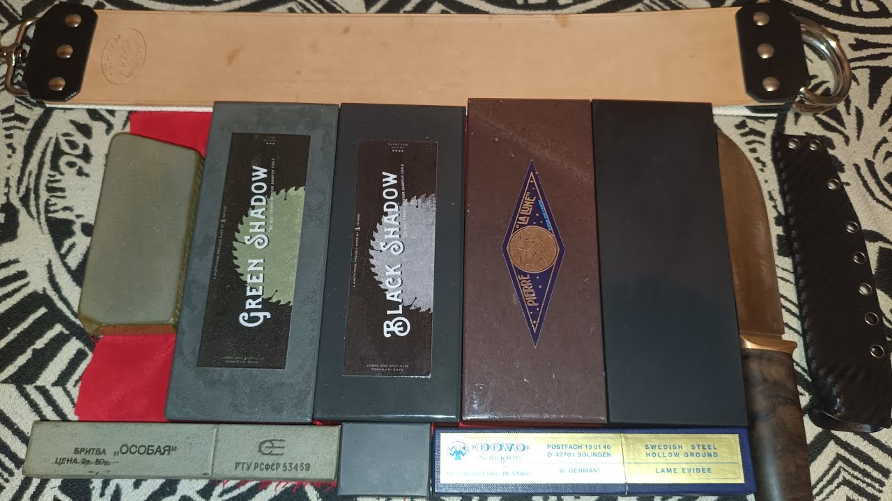 Премиум набор для заточки ножей и бритв. Pierre La Lune и хирургический Арканзас(Black Surgical)