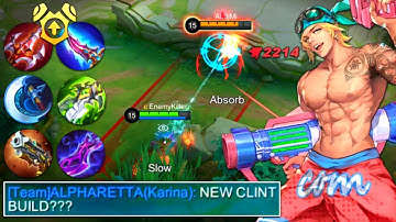 THIS CLINT BUILD FEELS ILLEGAL TO USE! | 1 Shot Delete Clint Build - MLBB