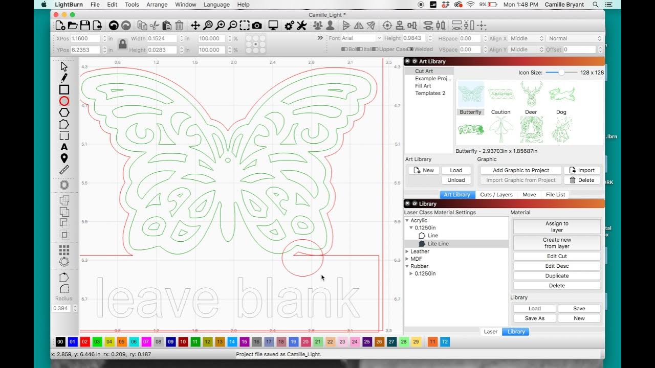 How to use the Offset tool in Lightburn YouTube