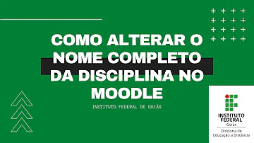 Como alterar o perfil no Moodle?