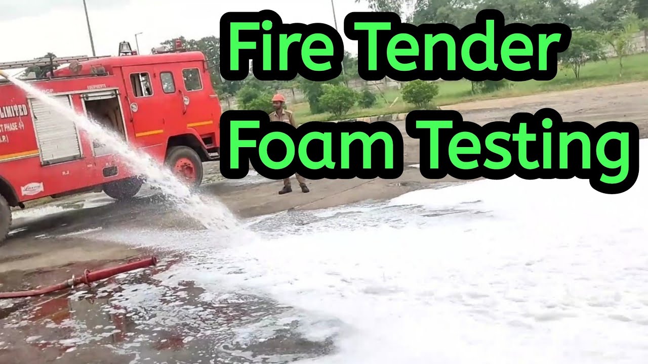 Foam Testing from Fire Tender  फोम कैसे बनता है फायर टेंडर से..?