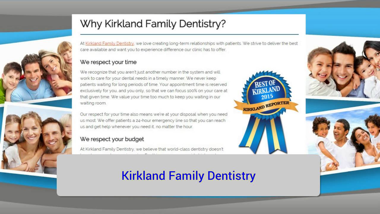 Dentist Kirkland WA Kirkland Family Dentistry YouTube