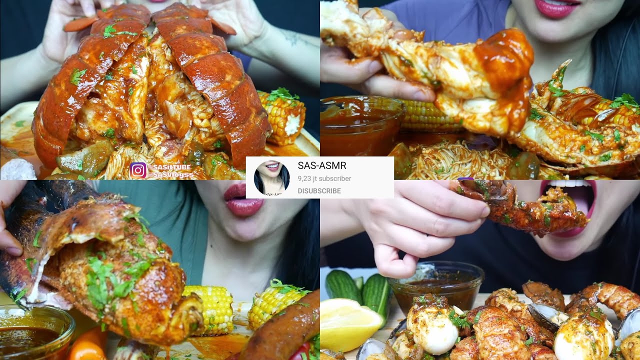 COMPILATION MUKBANG SAS-ASMR Eating  LOBSTER🦞 (requested)