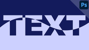 Split color text and background (with wave effect) | PHOTOSHOP TUTORIAL - TEXT EFFECT