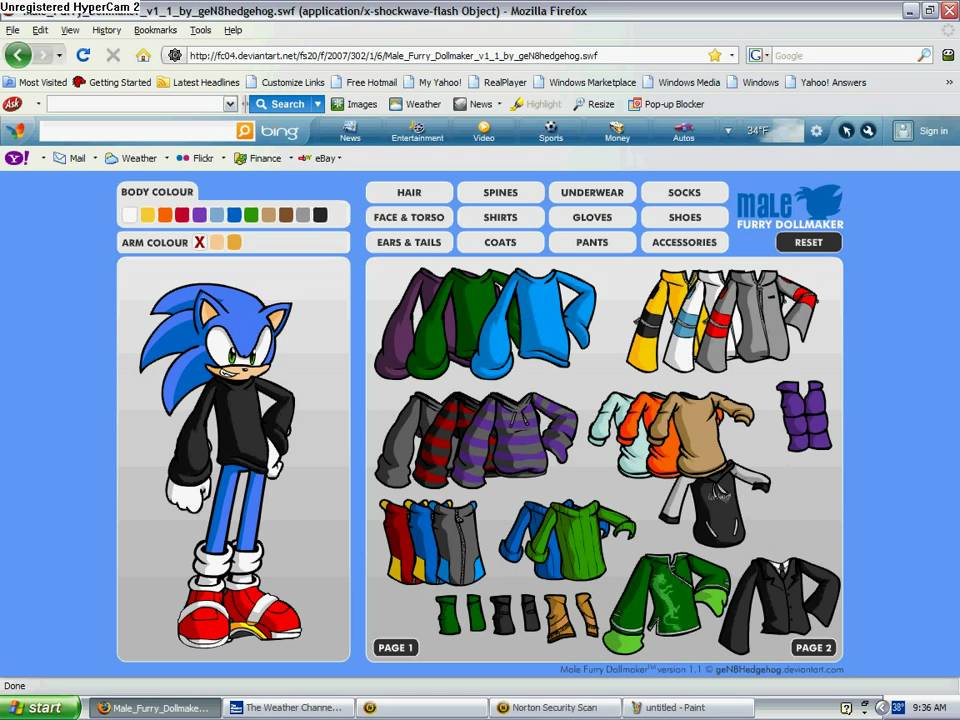 sonic furry doll maker