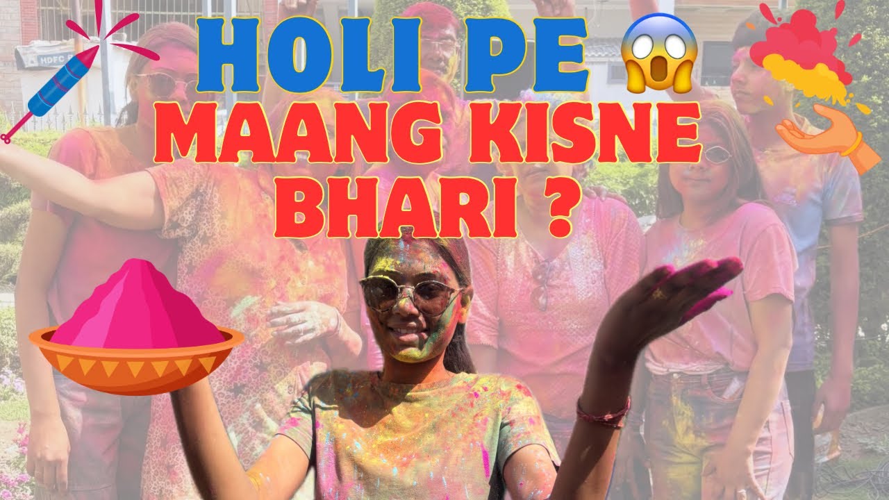 Holi Celebration with Family & NGO 🌈 | But Someone Filled My Maang 😳 | Holi Vlog