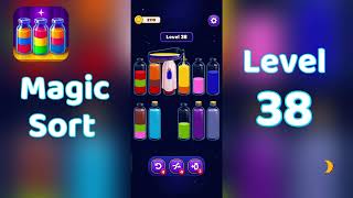 Famous Magic Sort Level 38 Walkthrough 🎩✨ | Go Answer Wealth