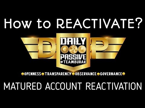 HOW TO REACTIVATE MY DAILY PASSIVE ACCOUNT? THE TUTORIAL!