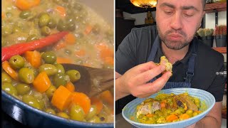 طاجين الزيتون بالدجاج، من أطيب من أنتج المطبخ الجزائري [Algerian Chicken Tagine with Olives]