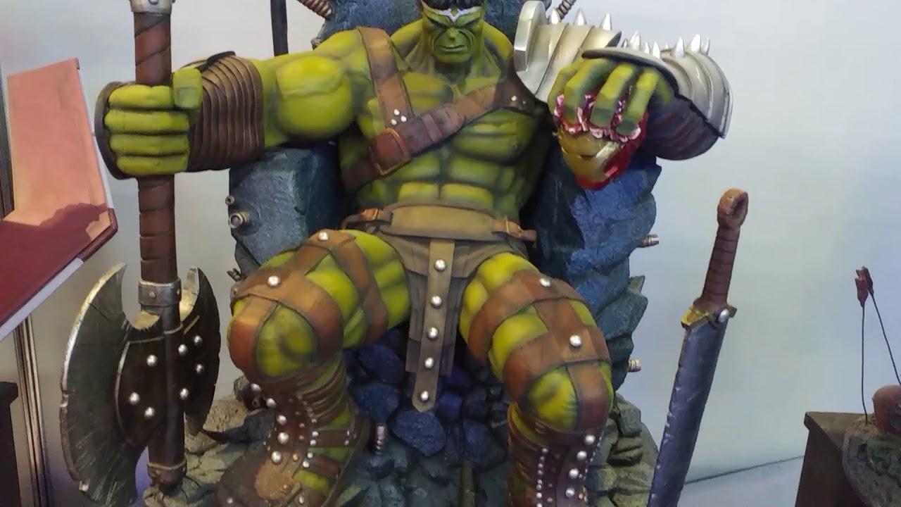 🔴 King Hulk on throne Custom Statue by Halimaw Sculptures RaddTitan