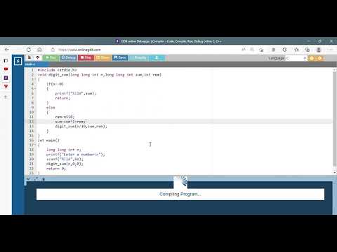 Digit Sum Using Loop and Recursion