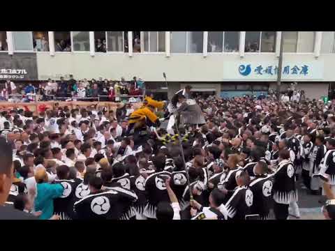 溝辺神輿vs持田神輿　愛媛秋祭り2023