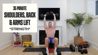 How to Build Muscle at Home - Best Shoulder, Back & Arms Strength Training Workout