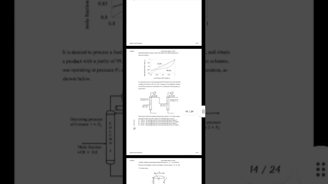 GATE 2020 CHEMICAL ENGINEERING QUESTION PAPER