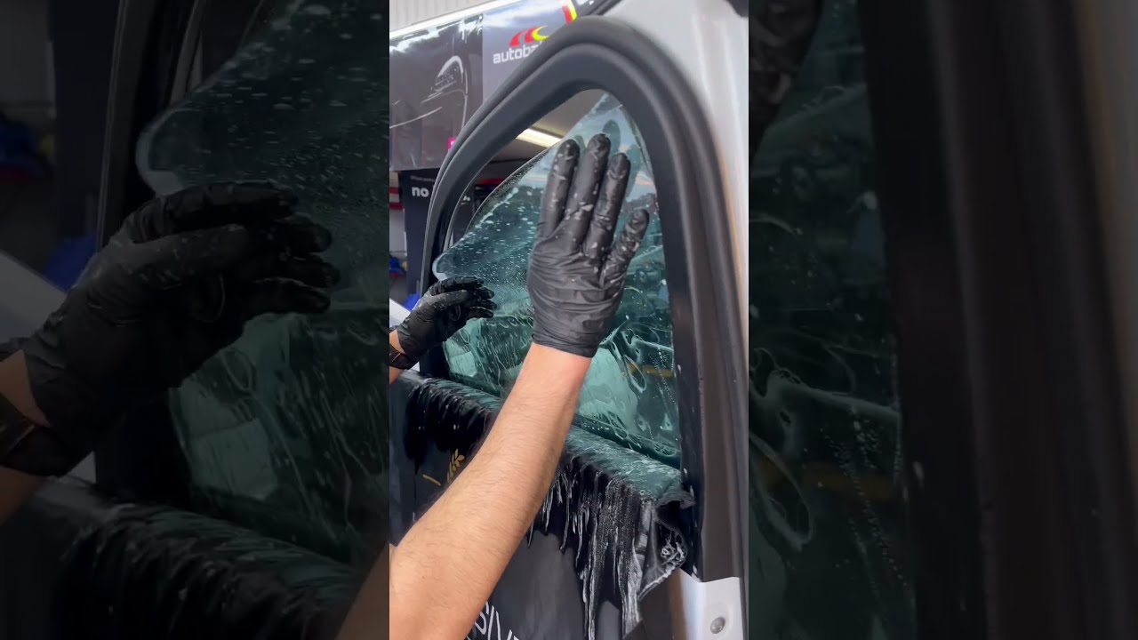 Window Tinting Audi Q3 With Our Clear 70 Nano Ceramic Film Asmr Tutorial Windowtint Satisfying