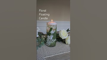 Floral Floating Candle #floralcenterpieces #centerpieces #floatingcandles #vasedecor #weddingdecor