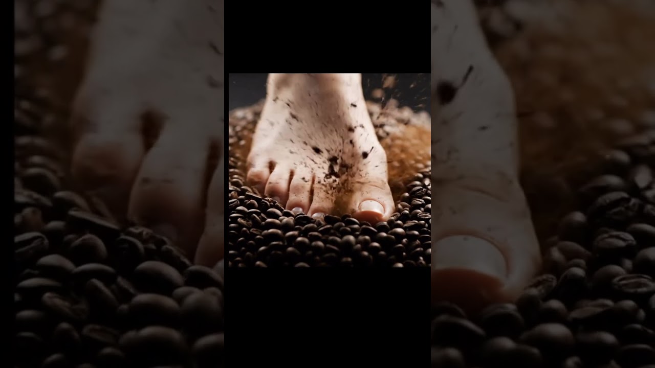 “Crushing Coffee Beans… Wait, It’s Brewing?!”☕️☕️😁😁