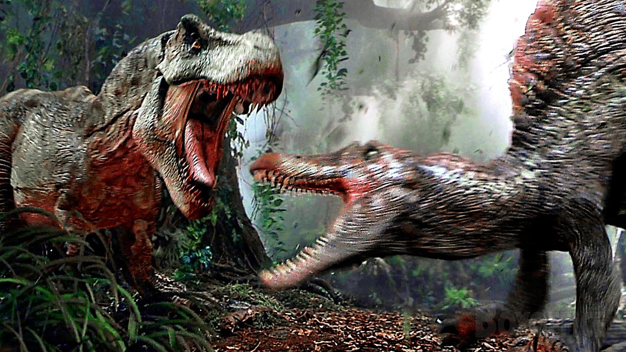 T-Rex vs. Spinosauro | Jurassic Park III | Clip in Italiano