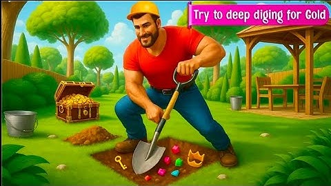 DIGGING A HOLE  🕳️ MINING ⛏️ GAME GAMEPLAY