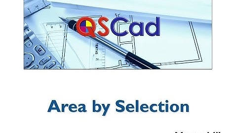 Masterbill QSCad - Area by Selection