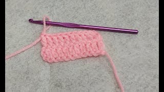 الدرس الرابع تعليم الكروشية للمبتدئين العمود بلفه double crochet