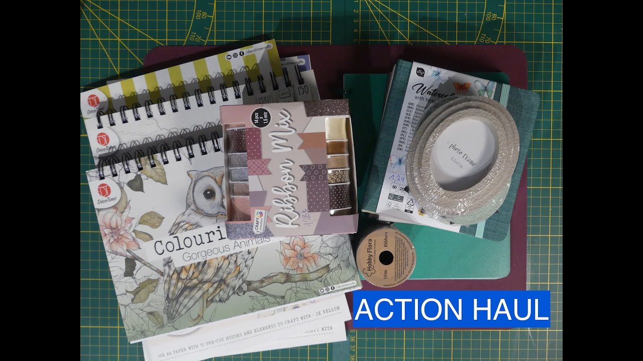 #Action Haul, Malbücher, Diamond Painting, Bänder und schnell ein Last Minute Geschenk gemacht.
