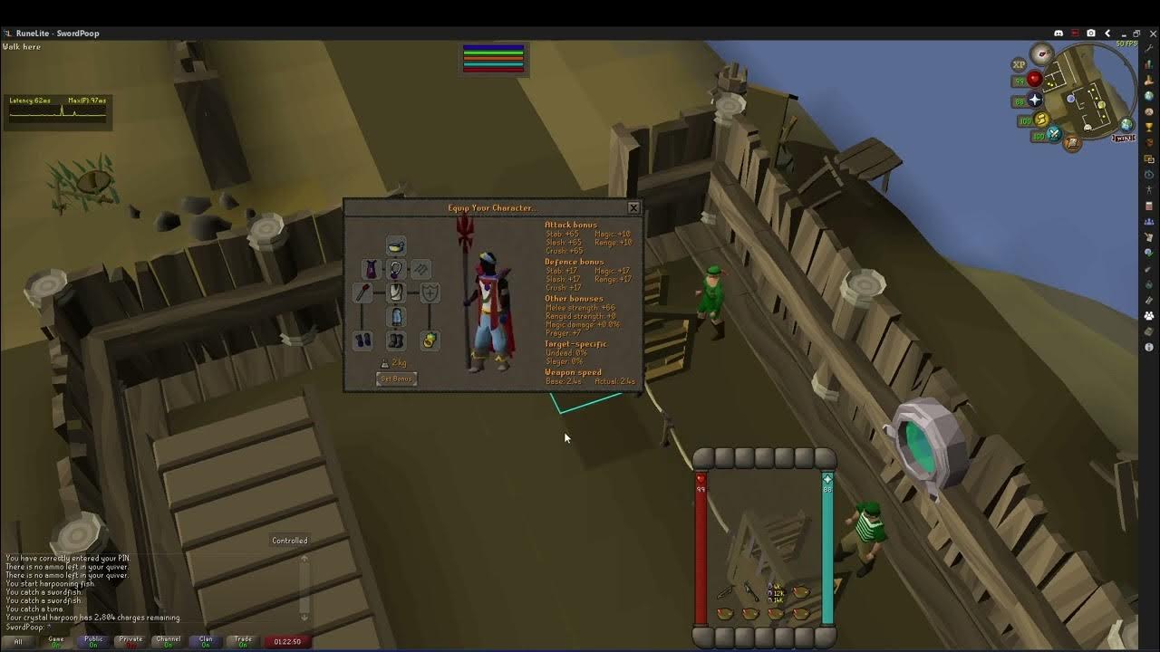 OSRS 2tick Harpoon Fishing Guide (80k110k XP Per Hour) Without