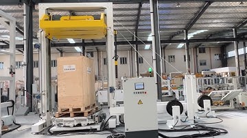 Vertical strapper Double Heads Double Threading Pallet Strapping Machine for PET/PP Straps|YUPACK
