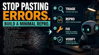 Stop Pasting Errors Into Codex: Build a Minimal Repro First
