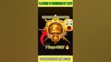 🔥 BGMI CONQUEROR IN 7 DAYS 🤯Secret Tips To Reach Conqueror In Bgmi/Pubg #shorts #gaming