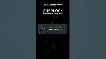 Sherlock: OSINT tool for social media #cybersecurity #socialmedia #shorts