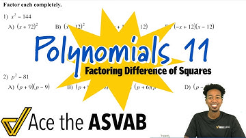 ASVAB Math - Difference of Squares