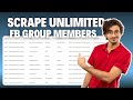 How to scrape Facebook Group Members | Web Scraping Tutorial