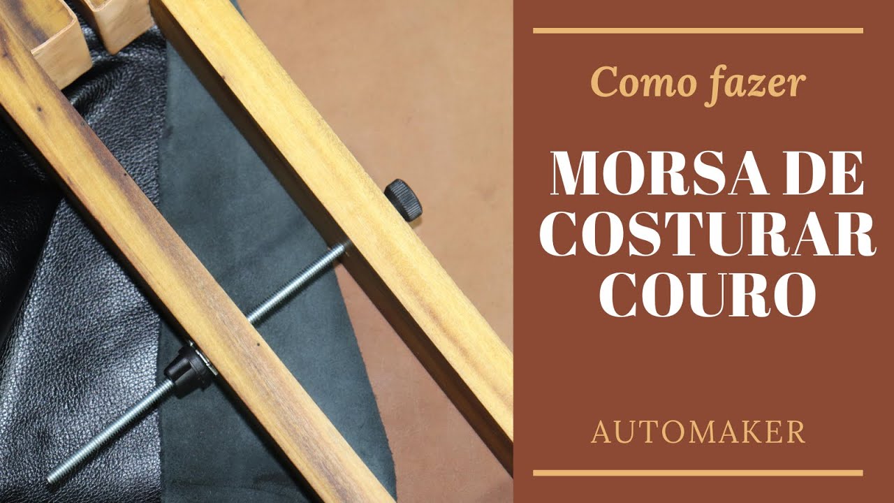 Como Fazer Morsa Para Costurar Couro (Stitching Pony)