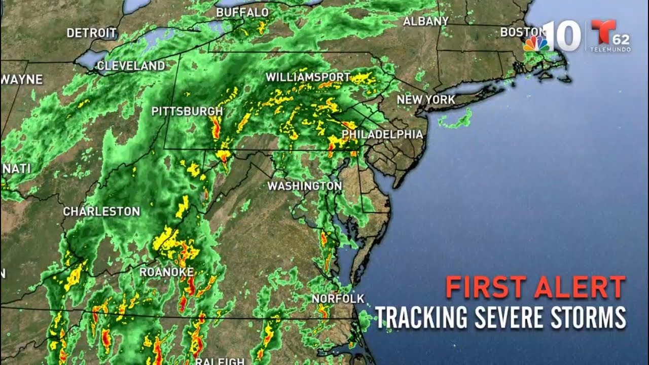 Live Weather Radar Storms Headed To Philly Nbc10 Philadelphia Youtube