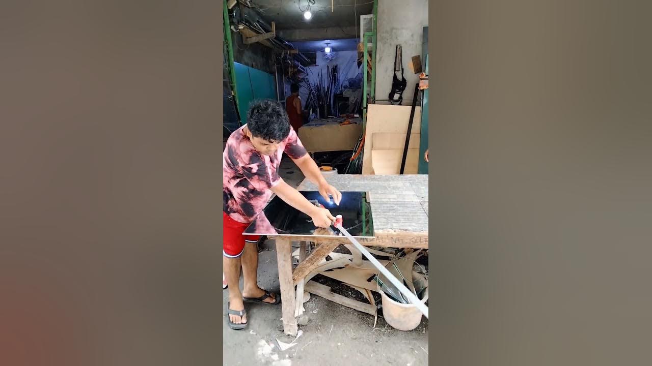 HOW TO CUT ROUND MIRROR GLASS YouTube