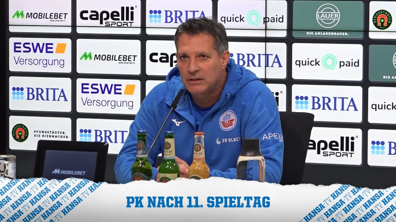 PK nach dem Spiel: F.C. Hansa Rostock vs. SV Wehen Wiesbaden