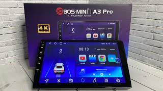 Обзор Андроид магнитолы BOS-MINI A3 PRO 2 на 32 с голосовым помощником.